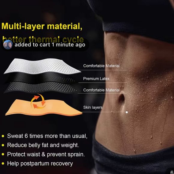 New Waist Trainer - Neoprene and Breathable - Size Medium - Picture 6 of 7